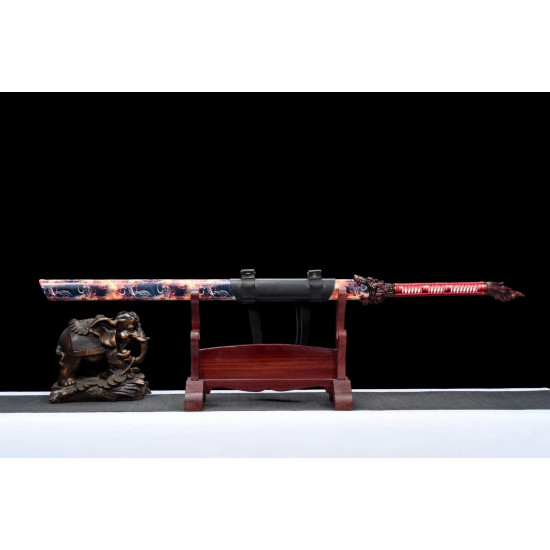 China sword Handmade /functional/sharp/ 烈火燎原刀/A52 China sword Handmade /functional/sharp/ 烈火燎原刀/A52
